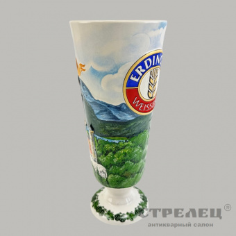 фото — пивной фарфоровый бокал «erdinger weissbrau». бразилия